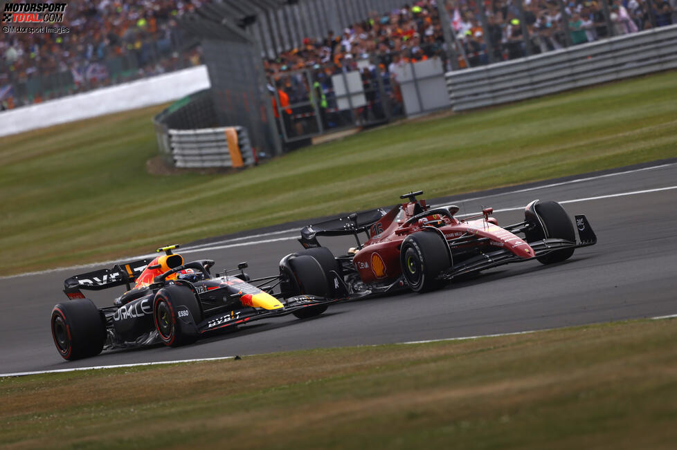 Charles Leclerc (Ferrari) und Sergio Perez (Red Bull) 