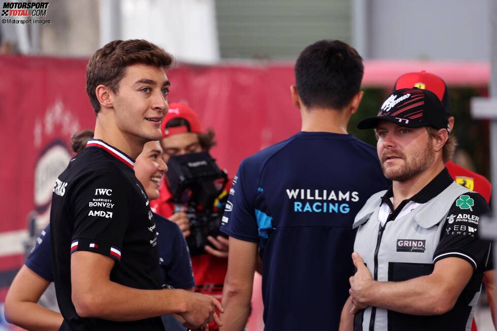 George Russell (Mercedes) und Valtteri Bottas (Alfa Romeo) 