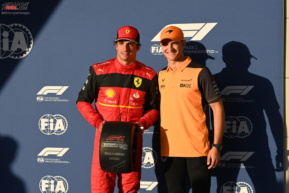 Carlos Sainz (Ferrari) und Alex Palou (McLaren) 