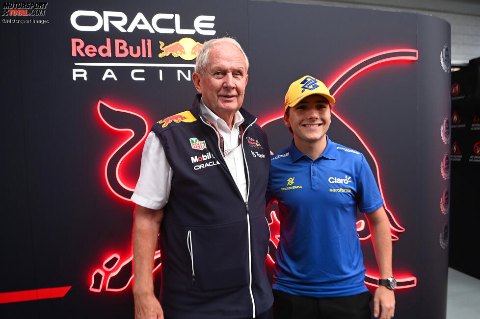 Helmut Marko (Red Bull) und Enzo Fittipaldi 