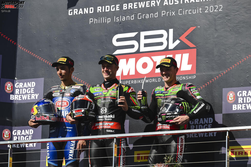 Toprak Razgatlioglu, Jonathan Rea und Alex Lowes