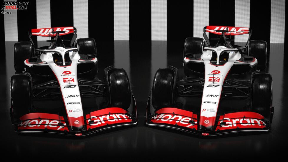 Haas VF-23 für die Formel 1 2023 (Fahrer: Nico Hülkenberg & Kevin Magnussen)