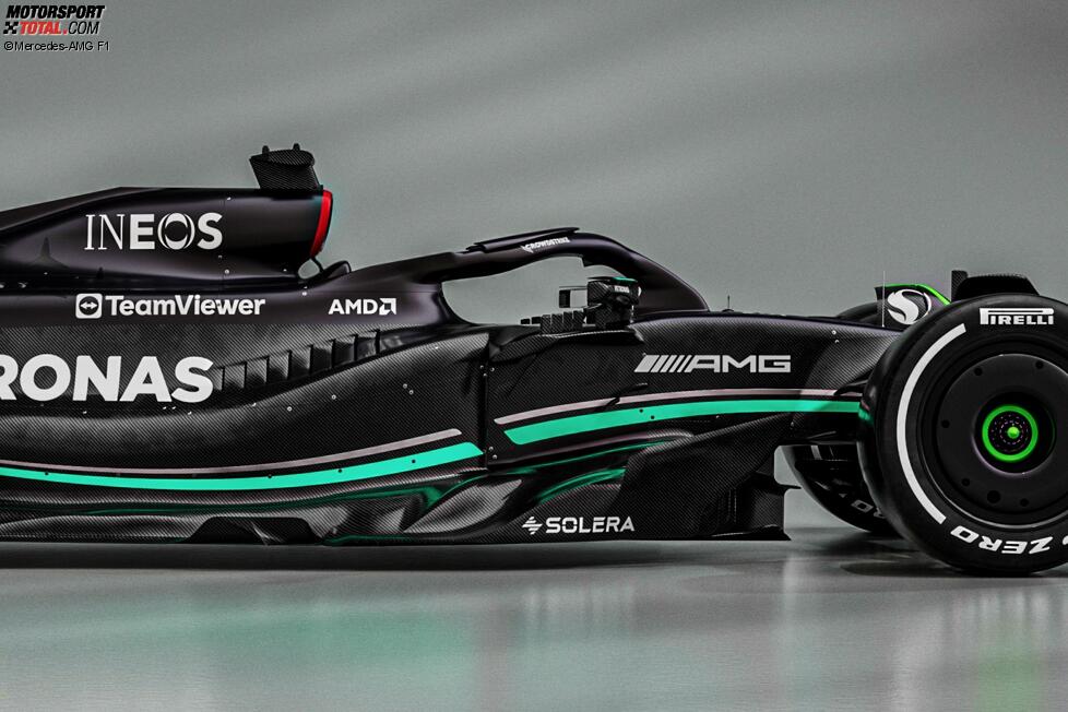 Mercedes W14 Detailaufnahme