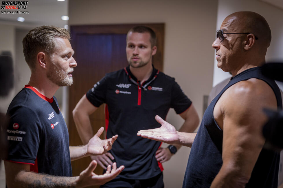 Kevin Magnussen (Haas) mit Vin Diesel