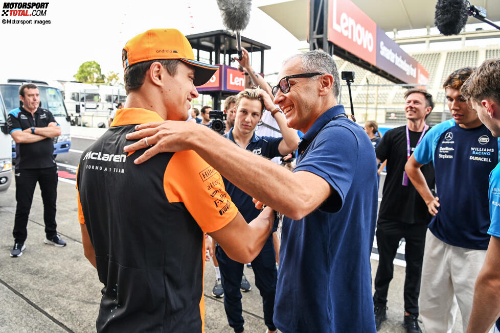 Lando Norris (McLaren) und Stefano Domenicali 
