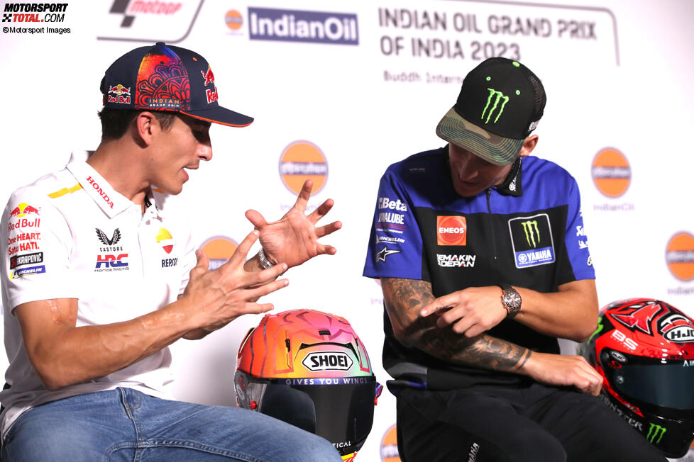 Marc Marquez (Honda) und Fabio Quartararo (Yamaha) 