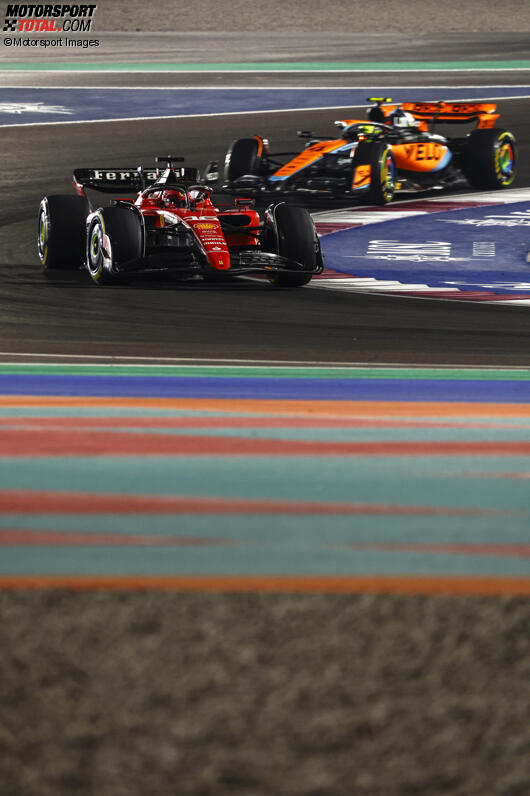 Charles Leclerc (Ferrari) und Lando Norris (McLaren) 
