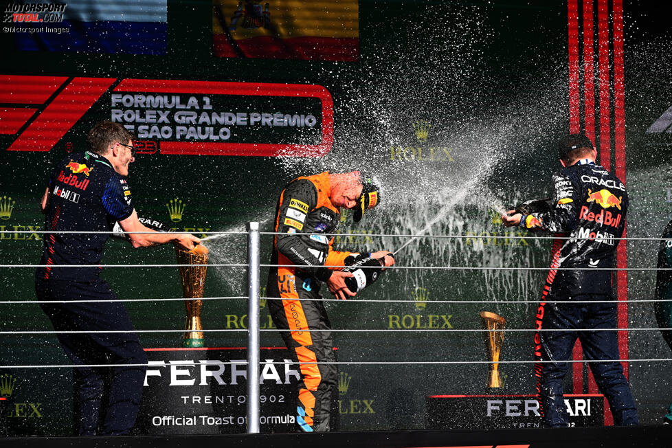 Lando Norris (McLaren) und Max Verstappen (Red Bull) 