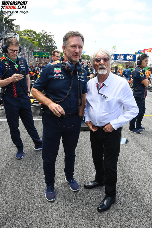 Christian Horner (Red Bull) und Bernie Ecclestone 