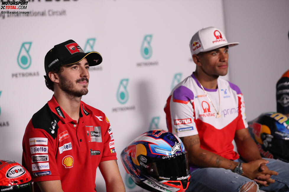 Francesco Bagnaia (Ducati) und Jorge Martin (Pramac) 