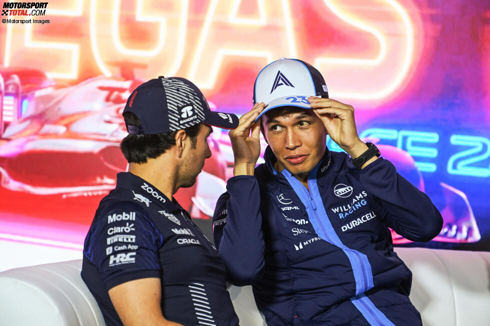 Alexander Albon (Williams) und Sergio Perez (Red Bull) 