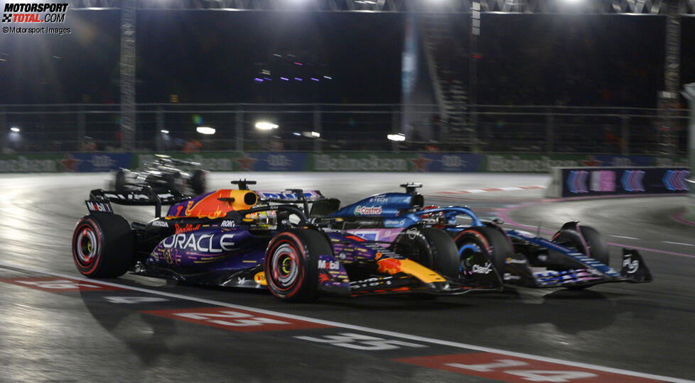 Max Verstappen (Red Bull) und Esteban Ocon (Alpine) 