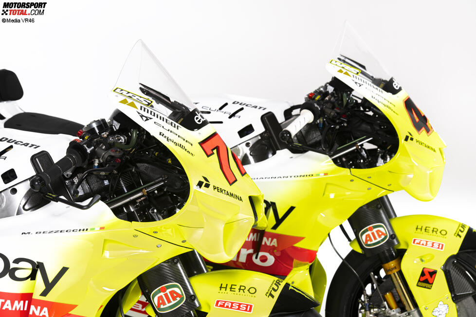 VR46-Ducati Desmosedici GP23 für die MotoGP-Saison 2024