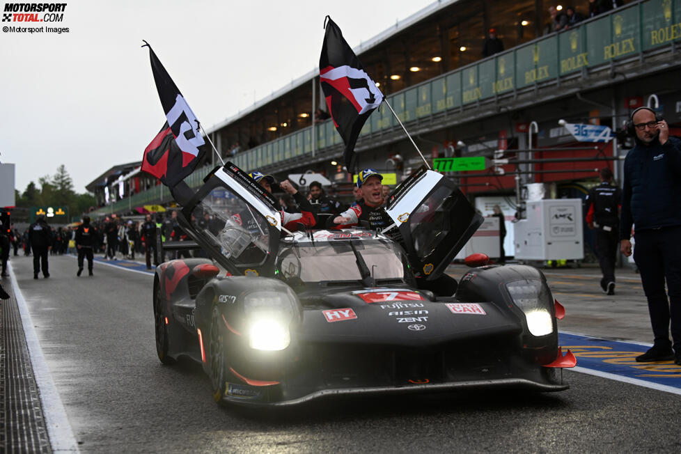 Mike Conway, Kamui Kobayashi und Nyck de Vries 