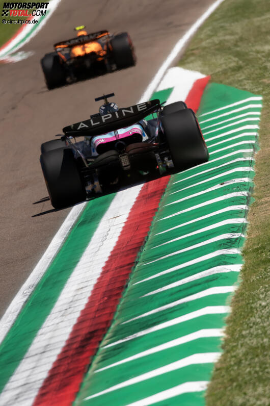 Esteban Ocon (Alpine) und Lando Norris (McLaren) 