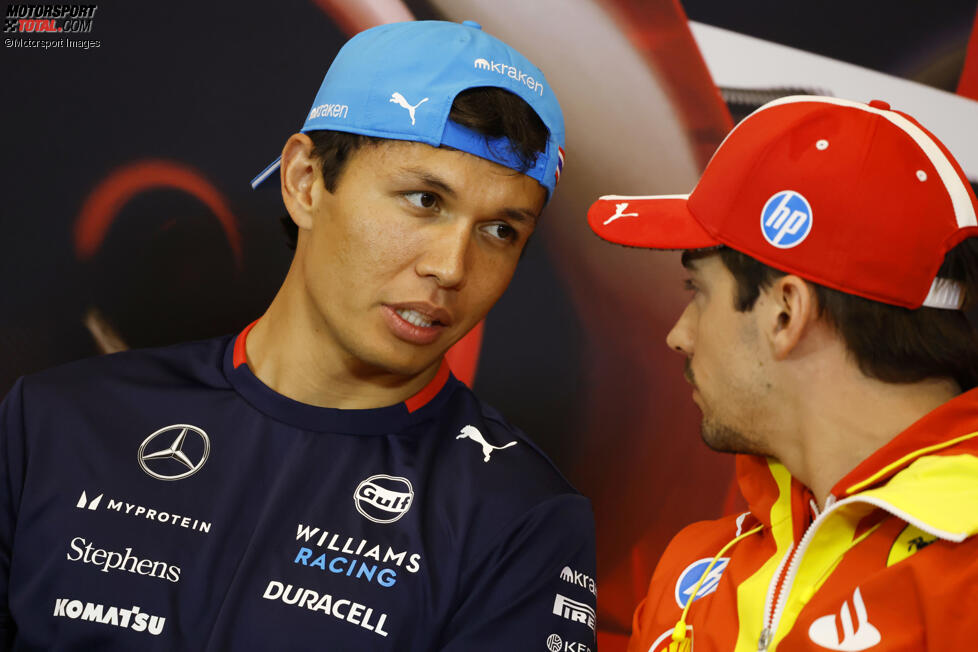 Alexander Albon (Williams) und Charles Leclerc (Ferrari) 