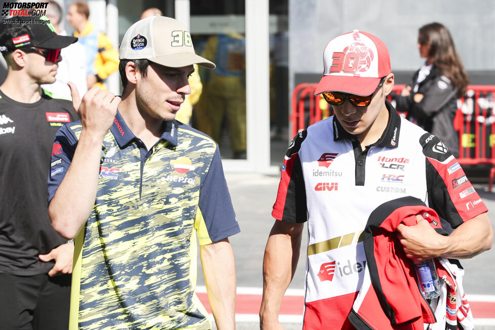 Takaaki Nakagami () und Joan Mir (Honda) 