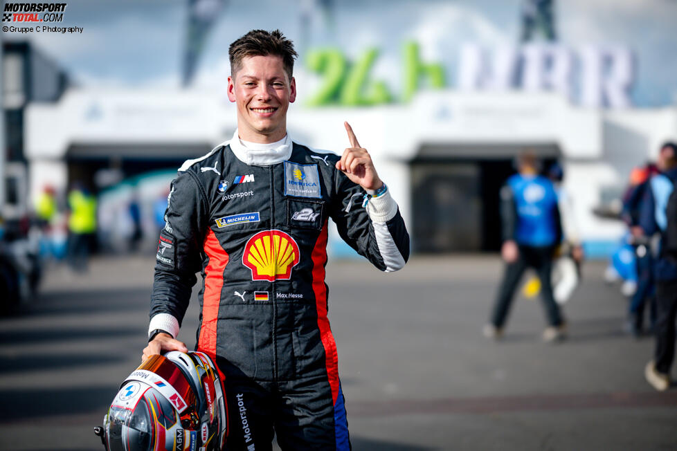 Max Hesse bejubelt die Poleposition