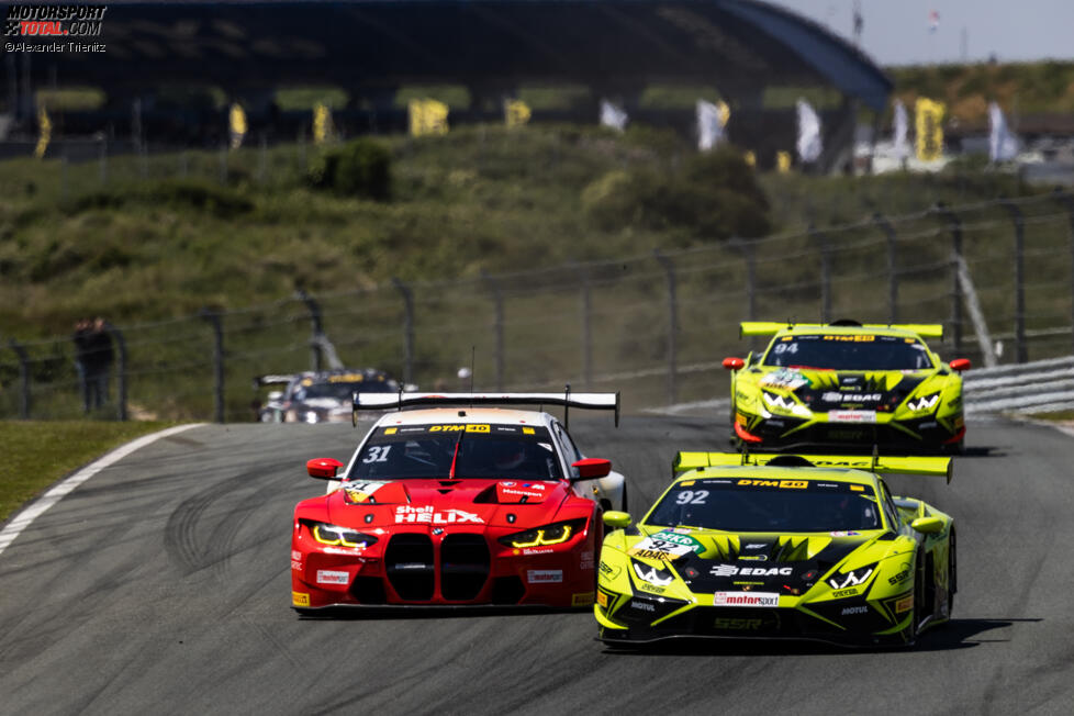 Mirko Bortolotti (SSR-Lamborghini) und Sheldon van der Linde (Schubert-BMW) 