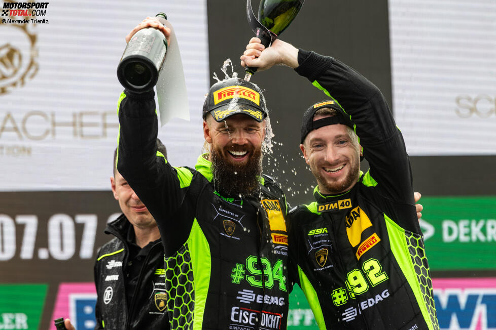Nicki Thiim (SSR-Lamborghini) und Mirko Bortolotti (SSR-Lamborghini) 