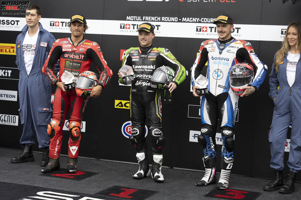 Nicolo Bulega, Alex Lowes und Scott Redding 