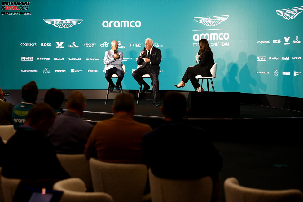 Adrian Newey mit Lawrence Stroll (Aston Martin) 