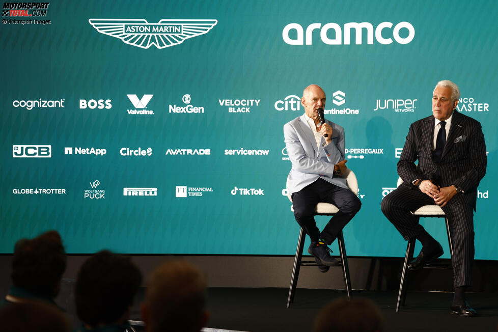 Adrian Newey mit Lawrence Stroll (Aston Martin) 