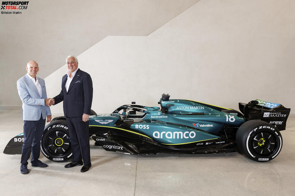Adrian Newey mit Lawrence Stroll (Aston Martin)
