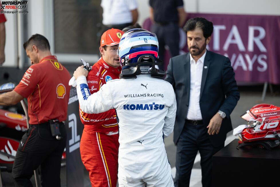 Alexander Albon (Williams) und Charles Leclerc (Ferrari) 