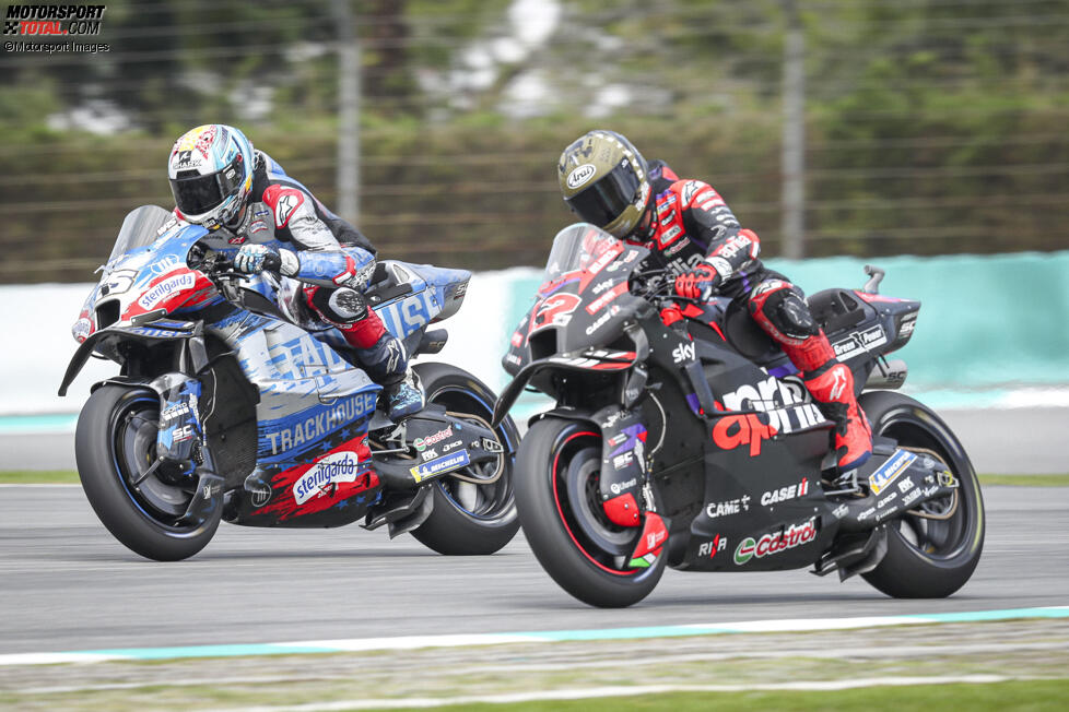 Raul Fernandez (Trackhouse) und Maverick Vinales (Aprilia) 