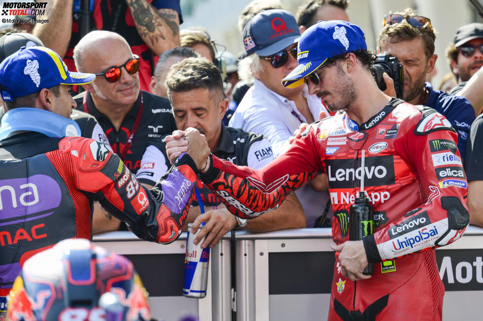 Francesco Bagnaia (Ducati) und Jorge Martin (Pramac) 