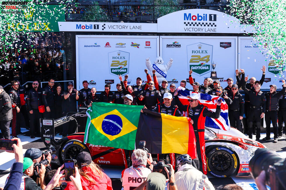 Felipe Nasr, Nick Tandy und Laurens Vanthoor 