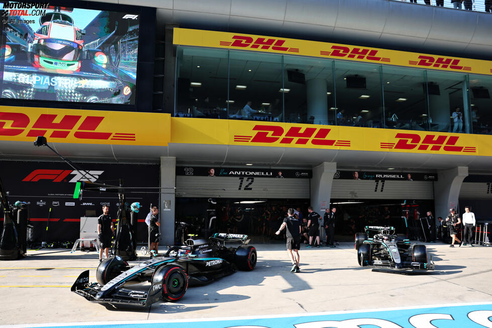 Andrea Kimi Antonelli (Mercedes) und George Russell (Mercedes) 