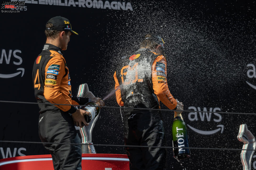 Lando Norris (McLaren) und Oscar Piastri (McLaren) 