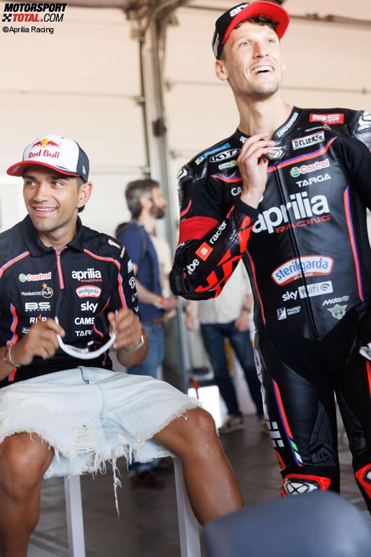 Jorge Martin und Lorenzo Savadori (Aprilia) 