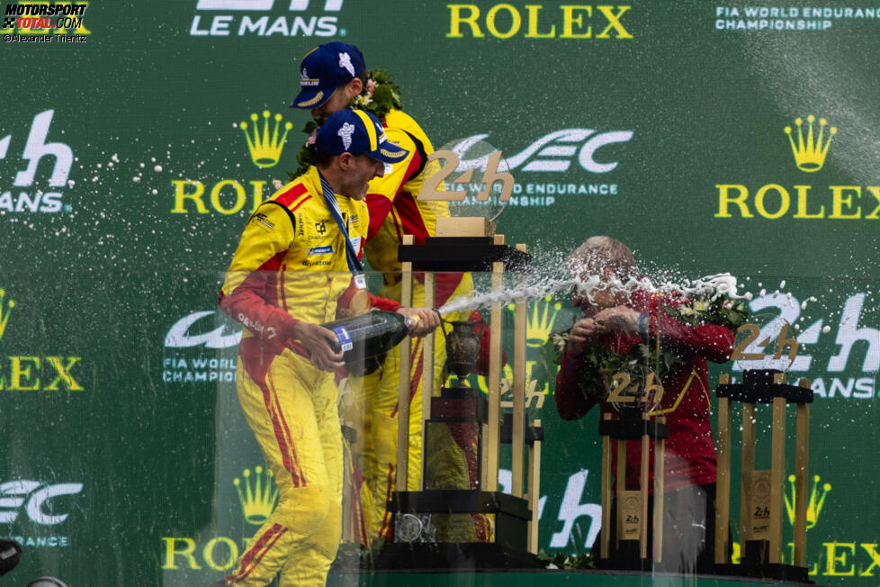 Robert Kubica, Yifei Ye und Philip Hanson 