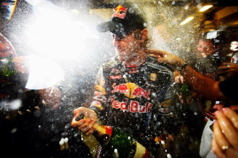 Mit diesem Bild verabschieden wir uns aus der Saison: Sebastian Vettel, Formel-1-Weltmeister.