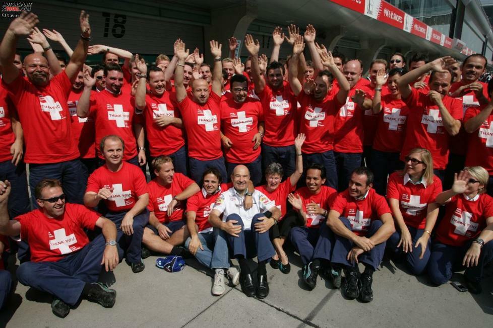 Abschied in Schanghai 2005: Peter Sauber verkauft an BMW und hat nicht vor, noch einmal als Teamchef zurückzukehren. Vermeintlich...