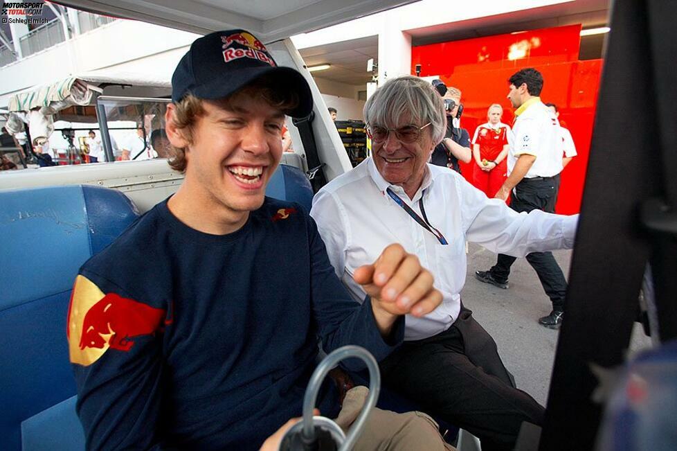 Einen Narren gefressen hat Ecclestone in Sebastian Vettel: 