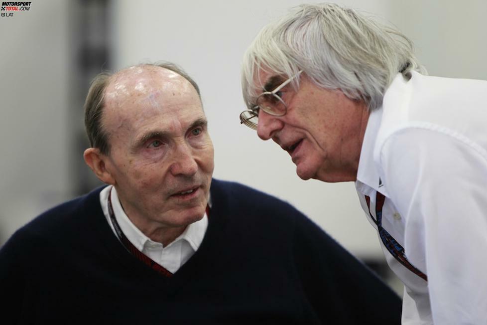 Ecclestone und Frank Williams: Die beiden empfinden heute noch großen Respekt füreinander.