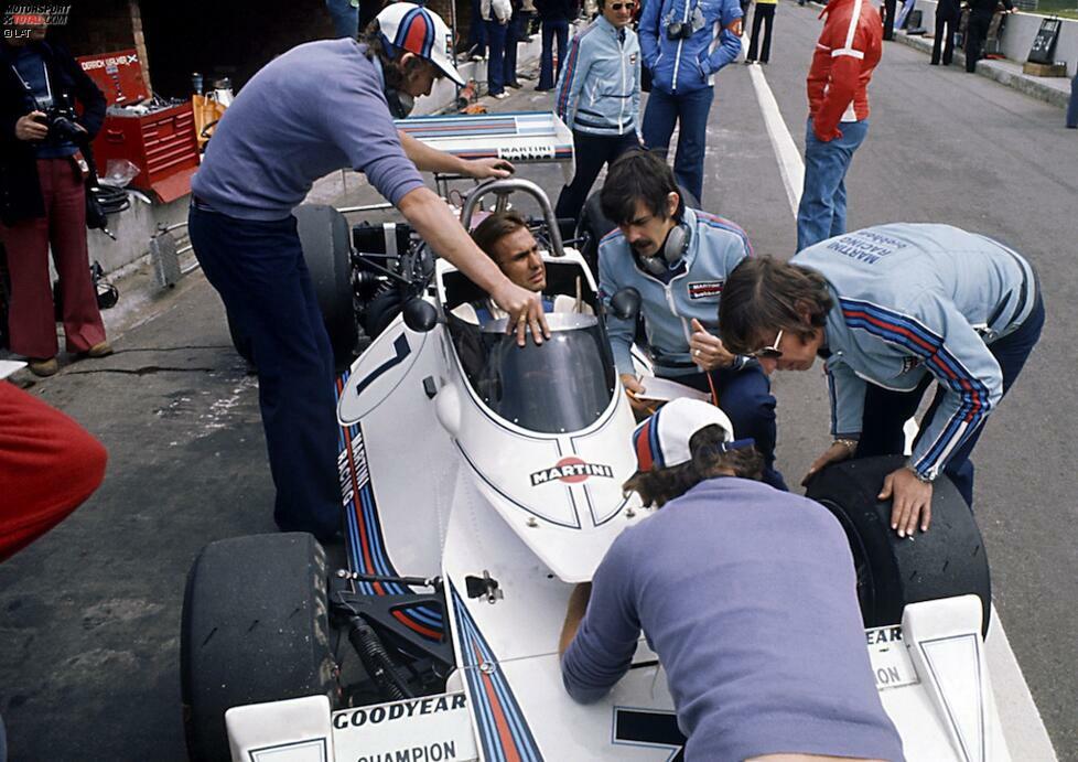 Ecclestone mit seinem Brabham-Konstrukteur Gordon Murray, dem Erfinder des legendären 