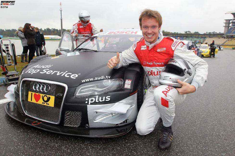 ...ebenso wie Rodel-Olympiasieger und -Weltmeister Felix Loch, der eine ganz neue Art von Kurvenspeed kennenlernte