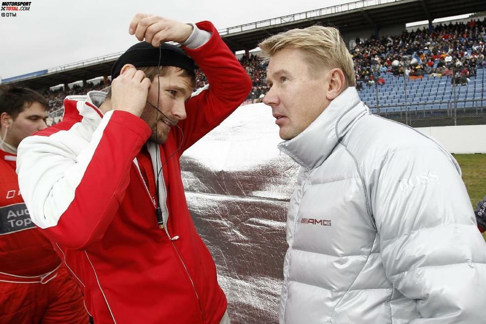 ... und fachsimpelte mit Audi-Pilot Martin Tomczyk