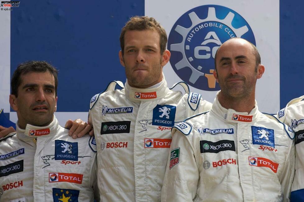 Sonntag, 13. Juni, kurz nach 15 Uhr: Marc Gené, Alexander Wurz und David Brabham haben den französischen Traum wahr werden lassen. Das Trio holt für Peugeot den heiß ersehnten Sieg auf französischem Terrain. Gené und Wurz sitzen auch 2010 gemeinsam im Peugeot, Brabham startet für die LMP2-Mannschaft von Highcroft.