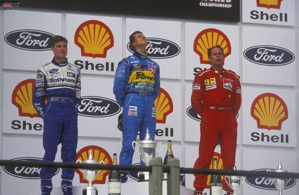 200.000 Dollar: Benetton und Williams werden dafür bestraft, dass sie beim Großen Preis von Brasilien 1995 in São Paulo nicht regelkonformes Benzin getankt haben.