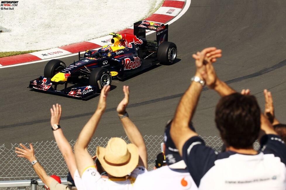 Leidenschaft, Fachwissen, Fairness: Die kanadischen Fans sorgen jedes Jahr für eine einmalige Stimmung und jubeln allen Fahrern begeistert zu. Auf dem Foto: Mark Webber in der Haarnadel.