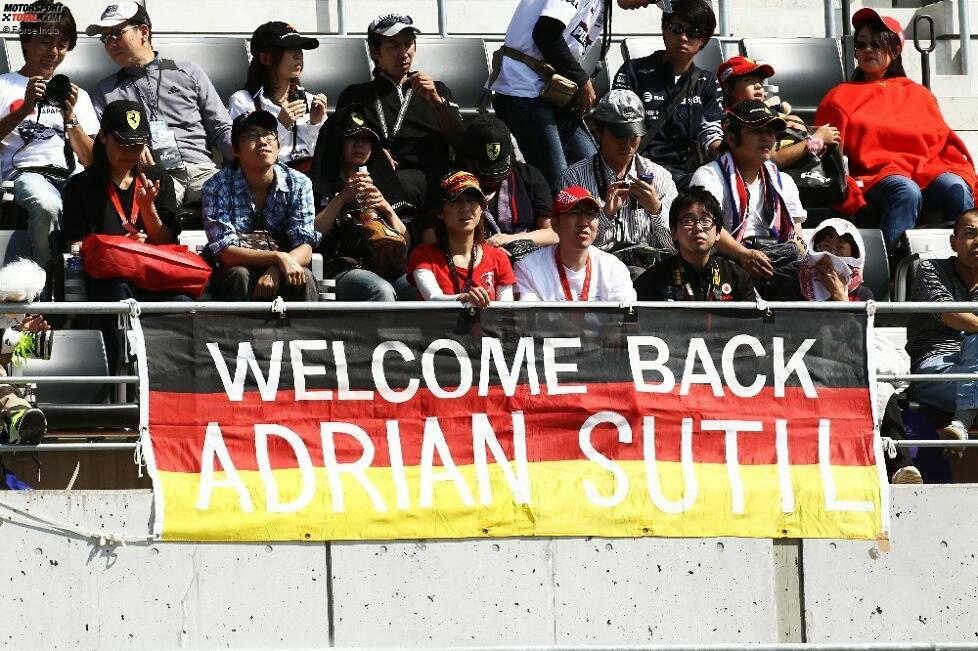 Besonderen Japan-Bezug hat Adrian Sutil, der vor seiner Formel-1-Karriere sogar im 