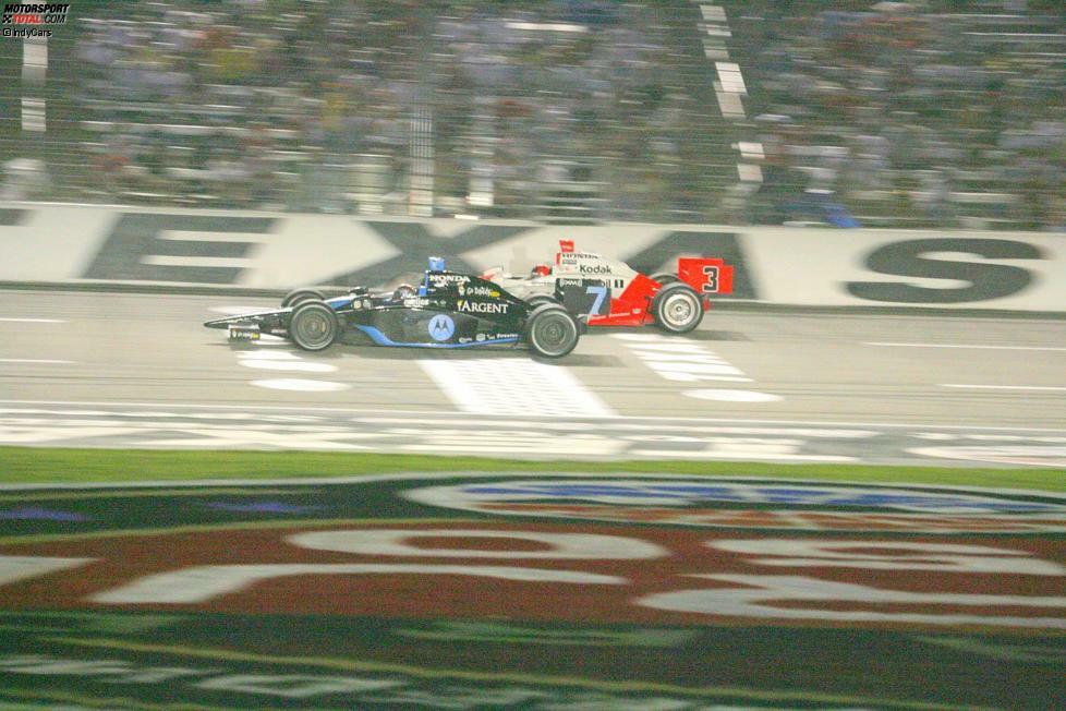 Texas 2007: Mit Platz drei fährt Danica Patrick zum ersten Mal auf ein IndyCar-Podium.