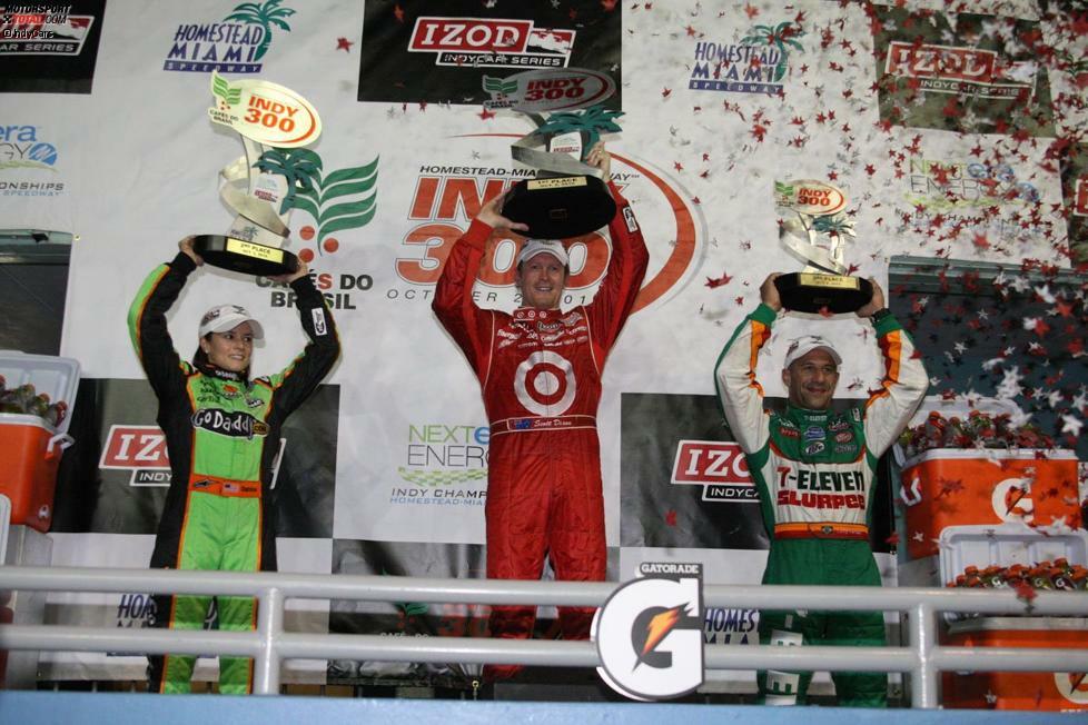 Homestead 2010: Das bisher letzte IndyCar-Podium von Danica Patrick. Das 