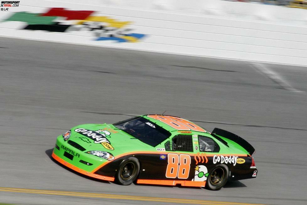Herbst 2009: Der erste NASCAR-Test im Nationwide-Chevy von JR Motorsports, dem Team von NASCAR-Publikumsliebling Dale Earnhardt Jr.